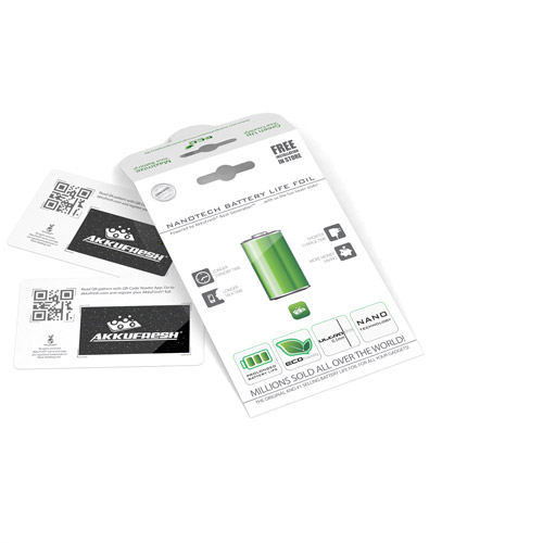 AkkuFresh® Next Generation Nanotech Battery Life Foil - double package