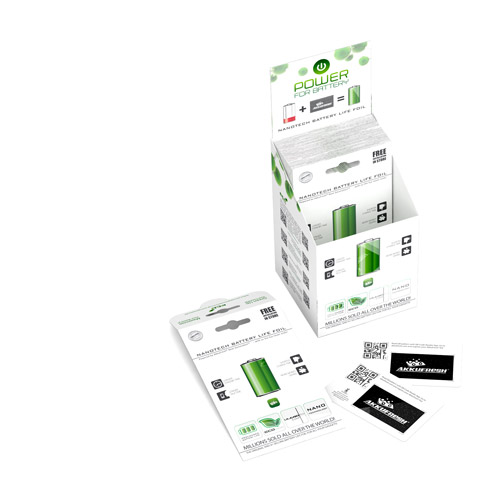 AkkuFresh® Next Generation Nanotech Battery Life Foil - small business package (50 pcs)