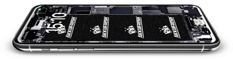 iPhone powered by AkkuFresh - see through