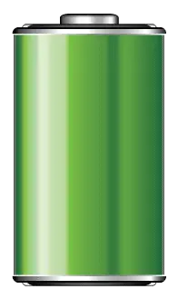 fully charged battery sign