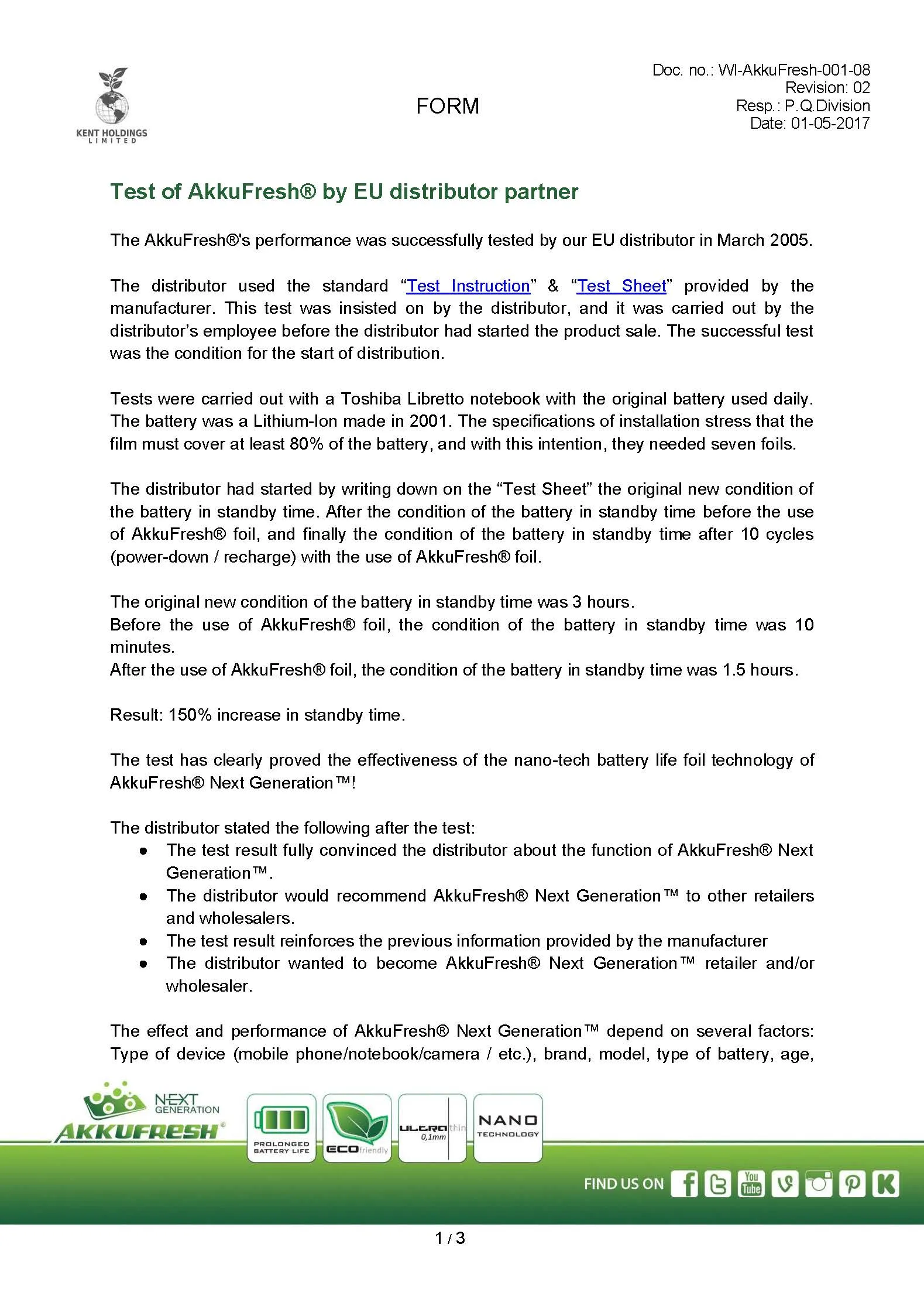 This is a test by EU distributor partner - WooDoo Computer, page 0001.